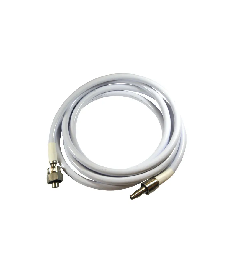 Oxygen hose assembly male probe fitting to female nist fitting