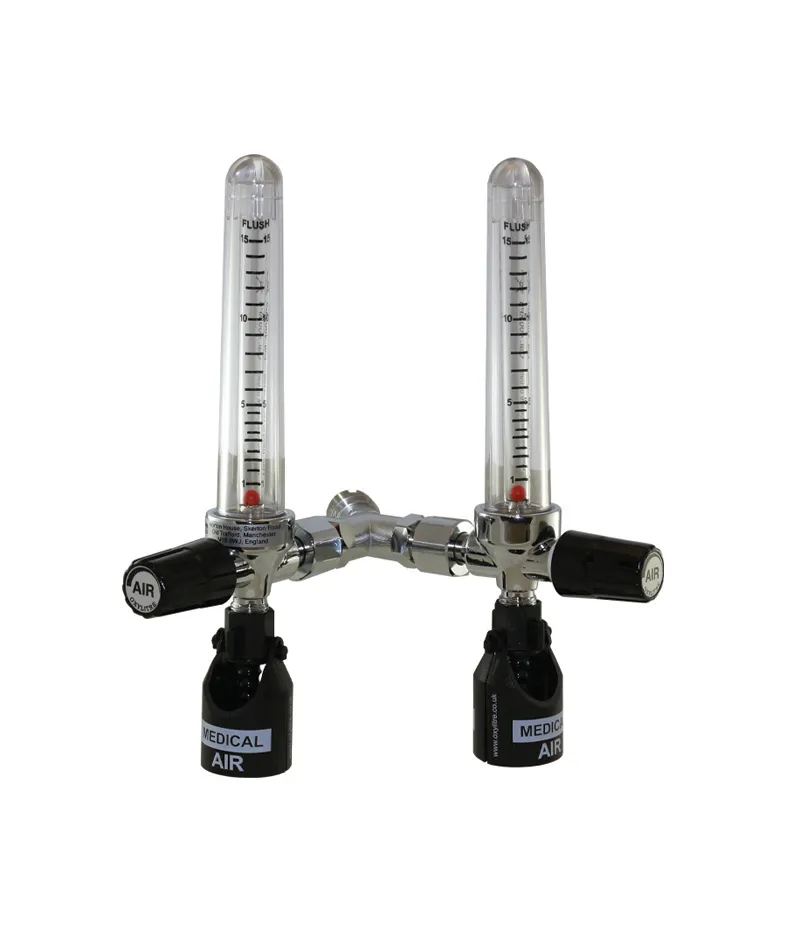 Standard Twin 'Y' Configuration Flowmeters Medical Air 4 bar 0-15Lpm