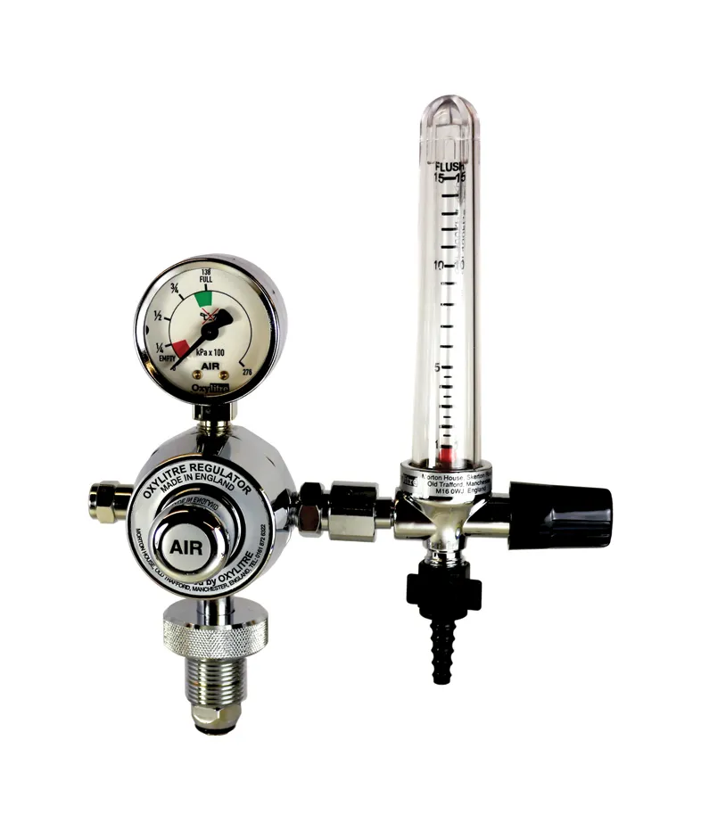Medical Pressure Regulator & Flowmeter Air 0-15lpm
