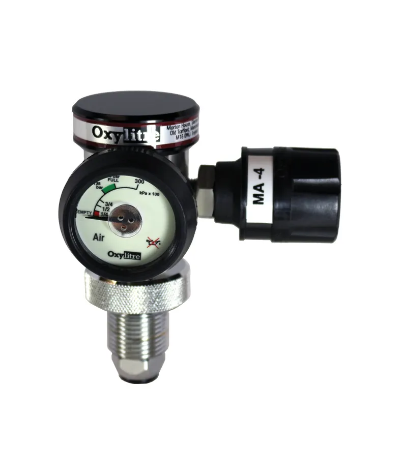 Compact Regulator Air with BS Coloured Self Sealing Valve