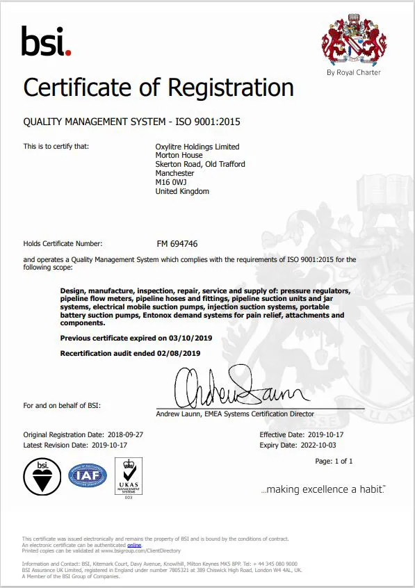 IS0 9001 Certificate