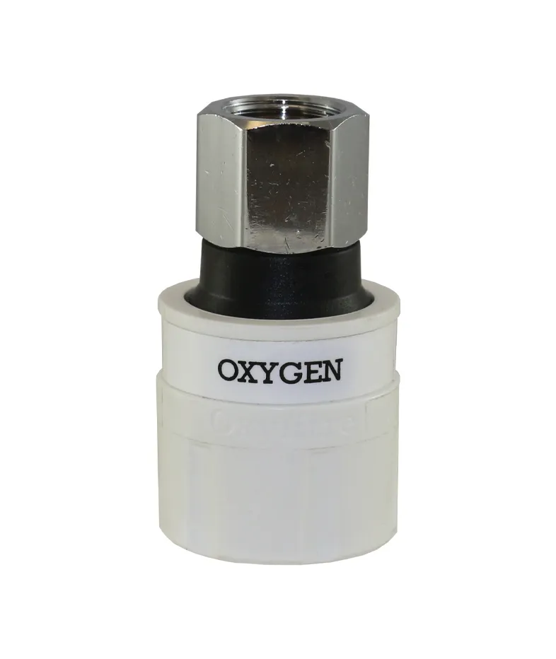 Oxygen self sealing valve with 1/4 bsp female fitting