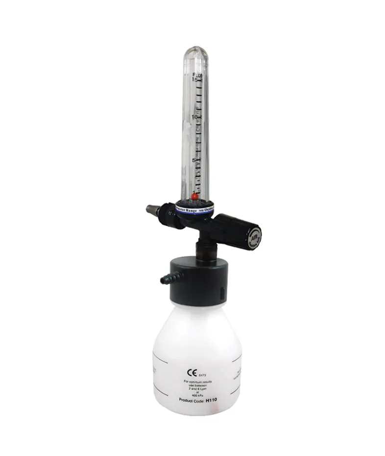 Compact single Flowmeter 0-15 Litres Per Min Medical Air 4 Bar Complete With Humidifier Bottle