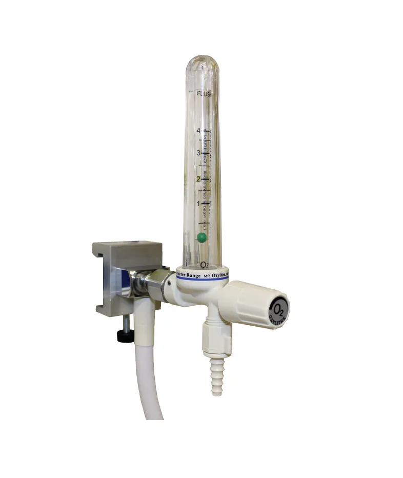 Compact Pipeline Flowmeter Rail Mounted Oxygen 0-4lpm