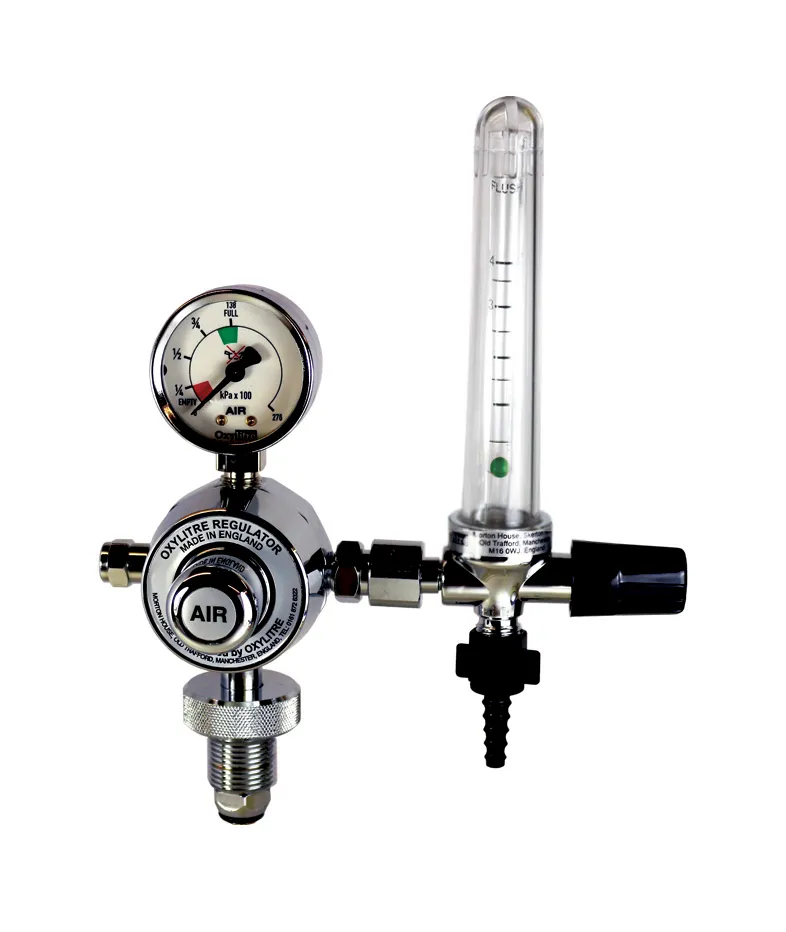 Standard Regulator & Flowmeter Air 0-4Lpm