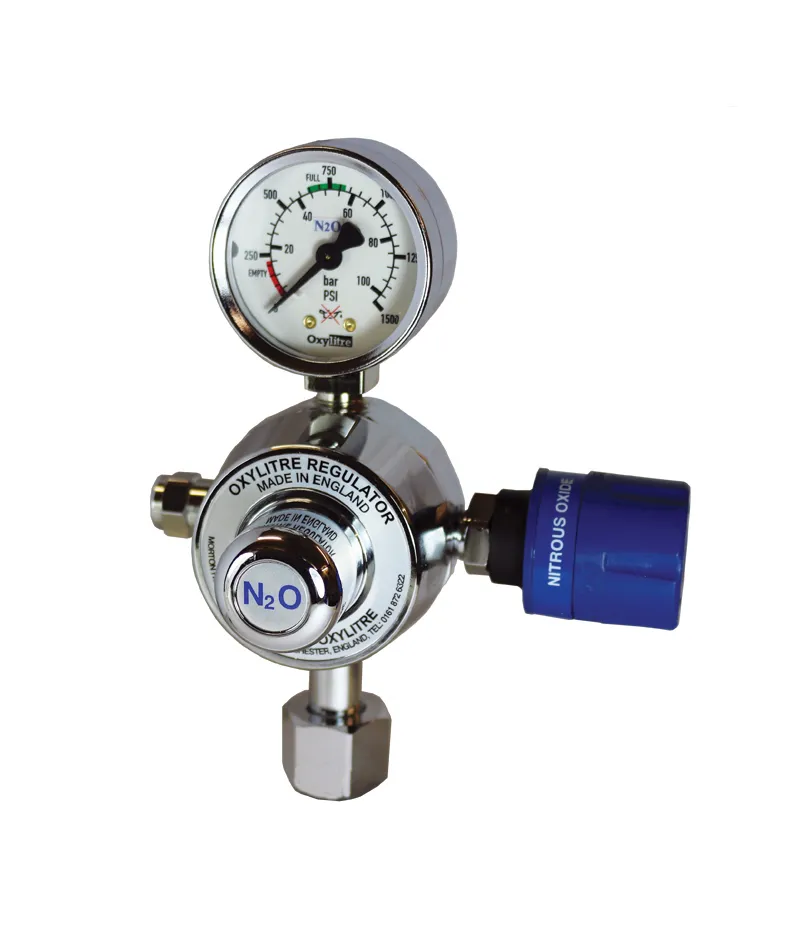 Standard Regulator & Self Sealing Valve Nitrous Oxide