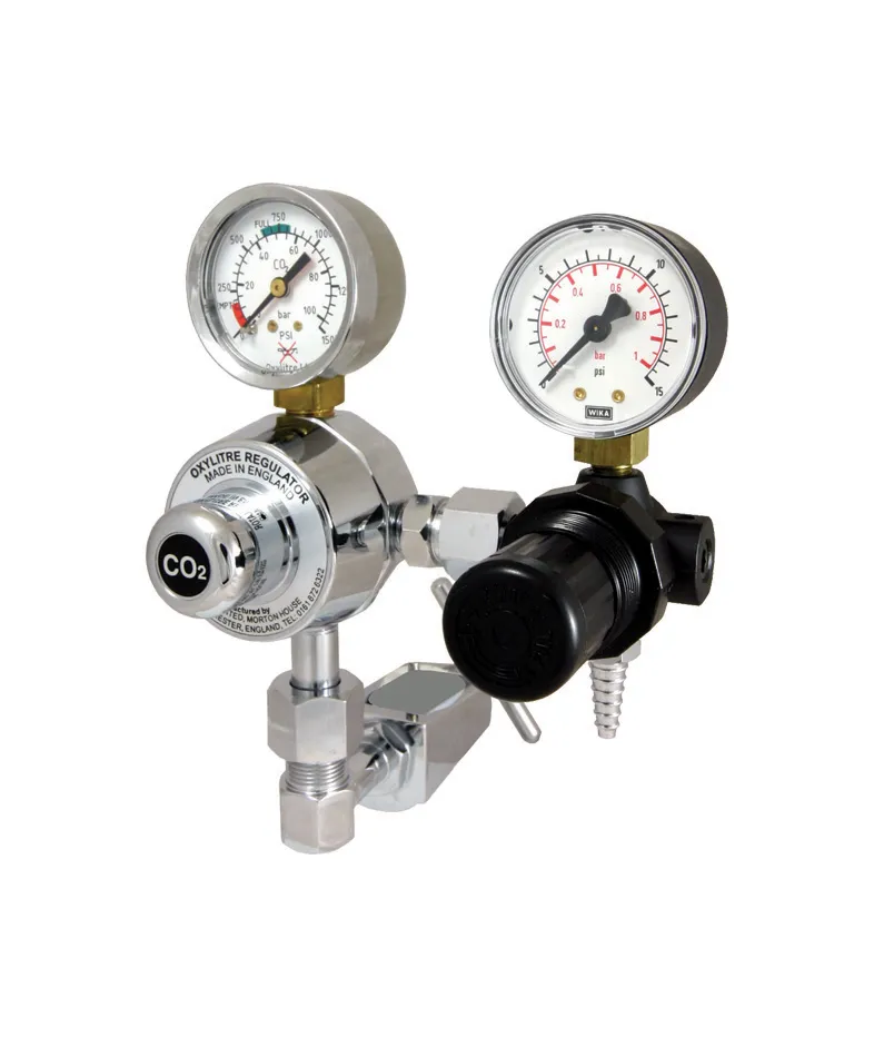 Regulator Carbon Dioxide Pin-Index Adjustable output pressure