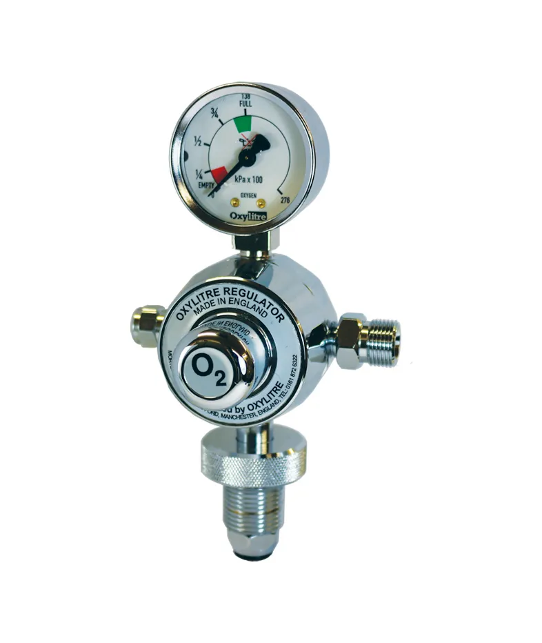 Medical Pressure Regulator 3/8bsp Outlet Oxygen Bullnose