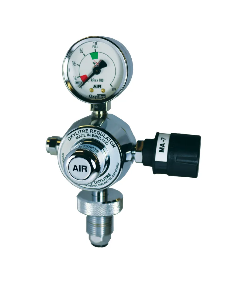 Standard Regulator & Self Sealing Valve Medical Air 7 Bar