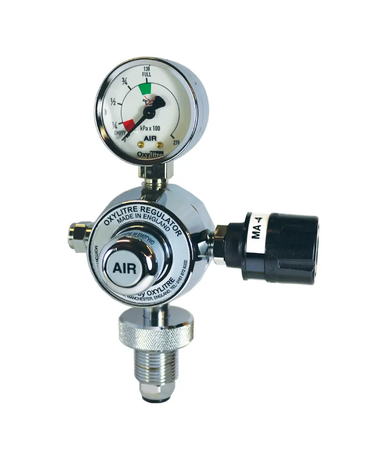 Medical Pressure Regulator & Self Sealing Valve Medical Air 4 Bar