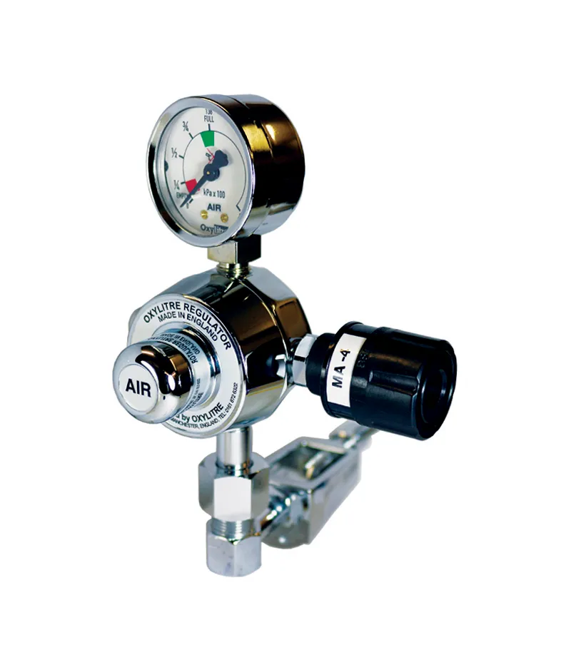 Medical Pressure Regulator & Self Sealing Valve Medical Air 4 Bar Pin-Index