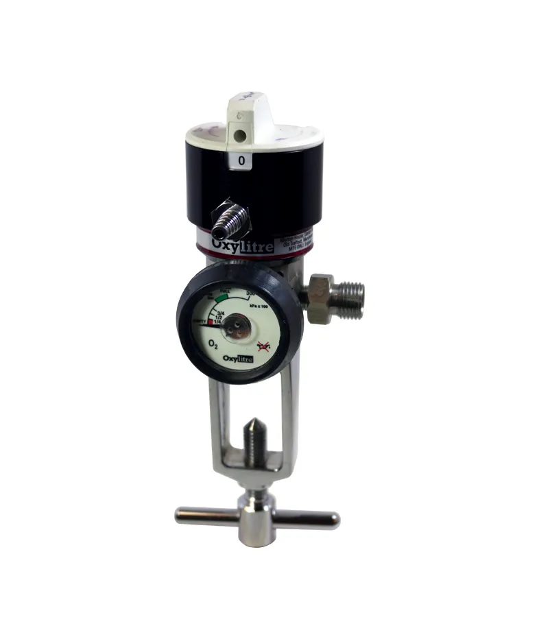 200 Bar Compact Select-A-Flow Regulator 3/8 Inch male outlet Bullnose Oxygen