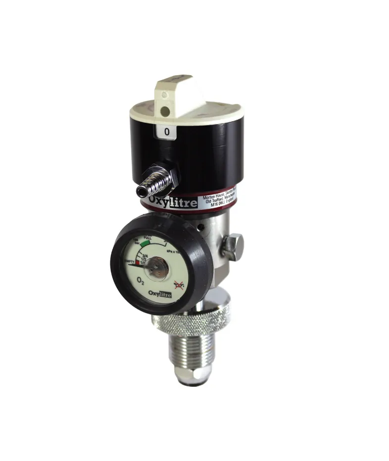 200 Bar Compact Select-A-Flow Regulator Bullnose Oxygen 0-1.1Lpm