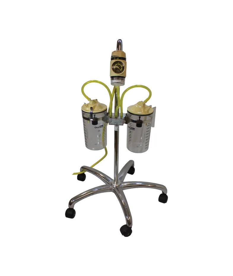 'elite' Medical pipeline Theatre suction trolley low suction Autoclavable jar