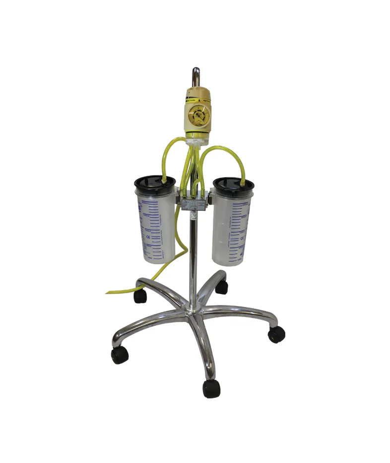'elite' Medical pipeline Theatre suction trolley VACSAX Jar & Liner System
