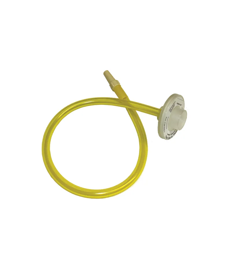 Male Tapered Connector yellow tube 0.5m with hydrophobic filter